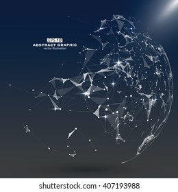 Point, Line and constitute an abstract map of the world, a sense of science and technology.