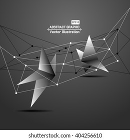Point and line surface composition of abstract graphics