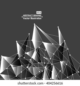 Point and line surface composition of abstract graphics