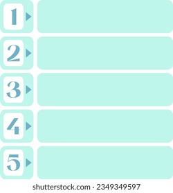 Point List Item Infographic Numbering 