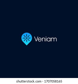 Point, location, gps logo design vector template