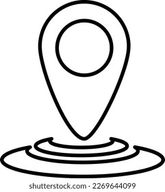 point location icon illustration on white background
