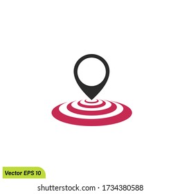 point location icon illustration travel symbol logo template vector eps 10