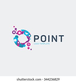 Point logo. Item logo. Spot logo. Dots logo. Strike logo. Catch logo