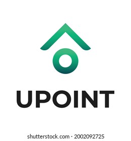 Up Point Logo For Update, Upgrade, Growth In Minimalis Symbol