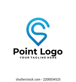 point logo vector design template