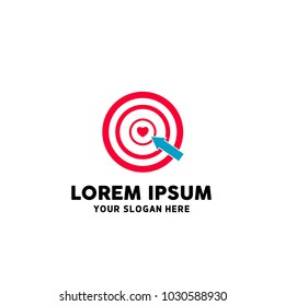 Point Love Logo Template
