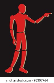 Point man sign