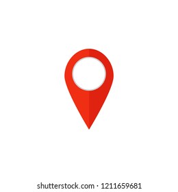 Point map icon. Vector illustration.
