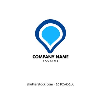 Point Map Location Icon Vector Logo Template Illustration Design