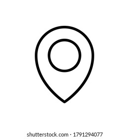 Point, Map, Location, Position Icon Logo Vector Isolated. Public Transportation Icon Set. Editable Stroke and Pixel Perfect.