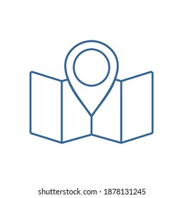 Point maps logo design vector template, Outdoor logo design concept, Icon symbol