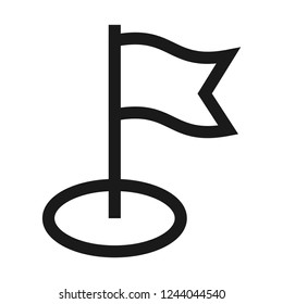 Point or marker icon. Line style