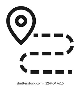 Point or marker icon. Line style