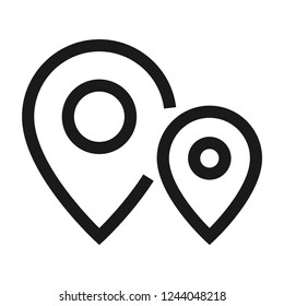 Point or marker icon. Line style