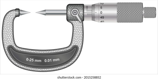 Point Micrometer 0 - 25 mm 30 degree tip