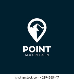  point mountain logo template illustration