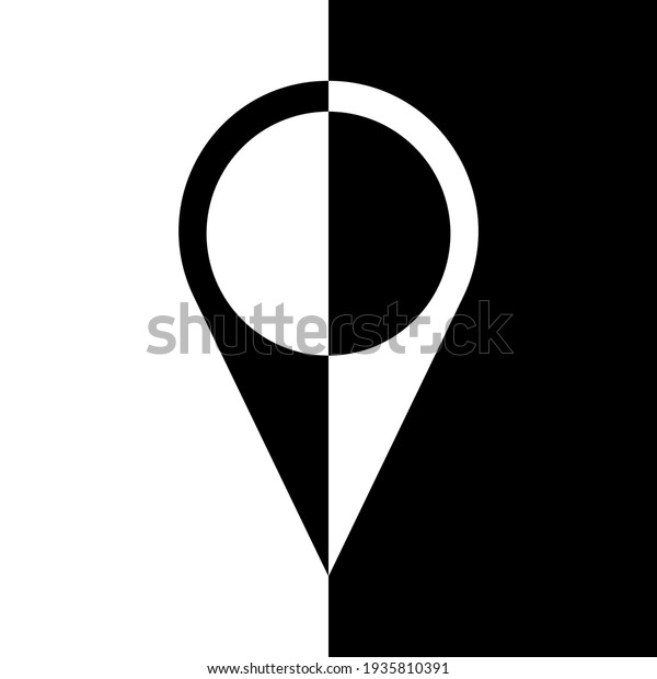 Point on\
the map icon. Map label vector trendy icon. Location vector icon.\
GPS location icon. Vector\
illustration.