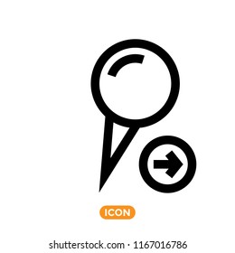 Point on Map Vector Symbol. Navigation Related icon