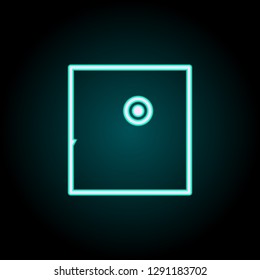 point on the navigator icon. Elements of Navigation in neon style icons. Simple icon for websites, web design, mobile app, info graphics