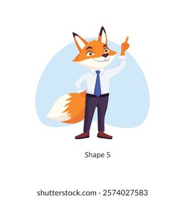 Point out  vector character illustration. EPS 10 File