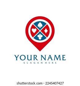 Point Poker logo vector template, Creative Poker logo design concepts