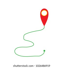 point Position direction On a white background
