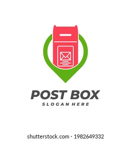 Point Post Box logo vector template, Creative Post Box logo design concepts