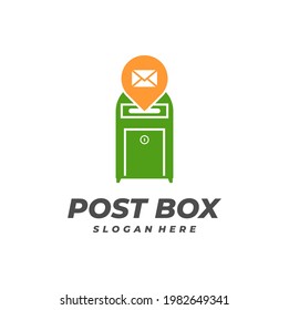 Point Post Box logo vector template, Creative Post Box logo design concepts