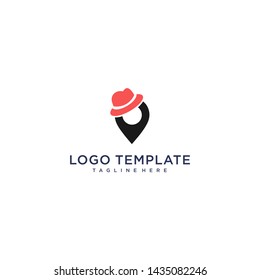Point Red Hat Logo Design Template