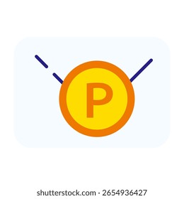 Icono de notificación de correo electrónico de recompensa de puntos