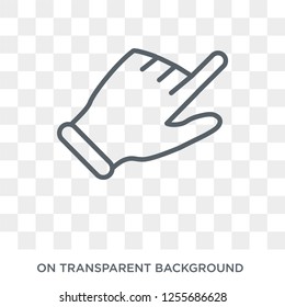 Point Right icon. Trendy flat vector Point Right icon on transparent background from Hands and guestures collection. High quality filled Point Right symbol use for web and mobile