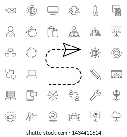 point road icon. Universal set of business for website design and development, app development