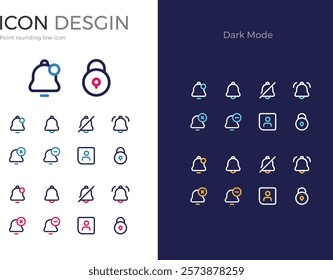 Point round line icon warning signal time notification chime resume login lock security key