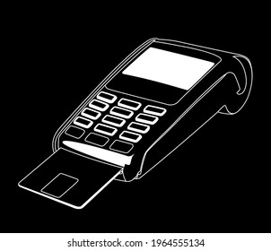 Point Of Sale Terminal white