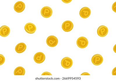 Ponto sem emenda padrão, moeda de ouro