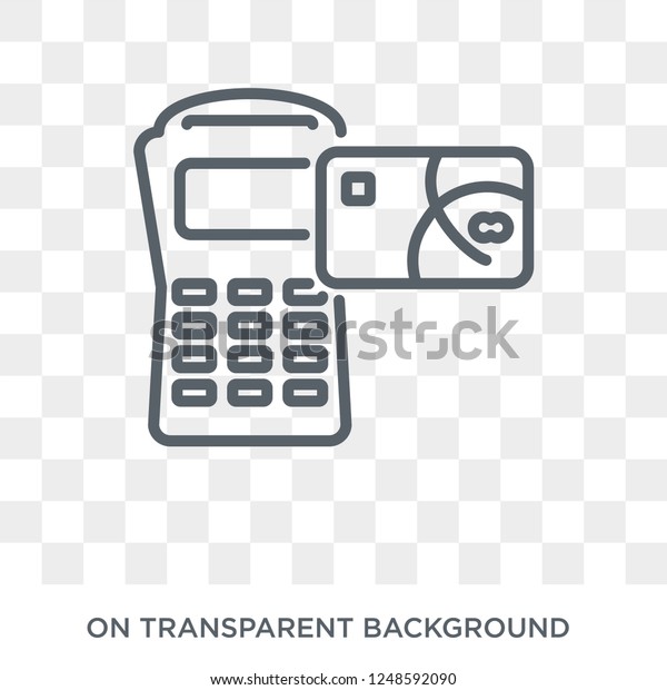 Point of service icon. Trendy flat vector Point of\
service icon on transparent background from Cryptocurrency economy\
and finance collection. High quality filled Point of service symbol\
use for web
