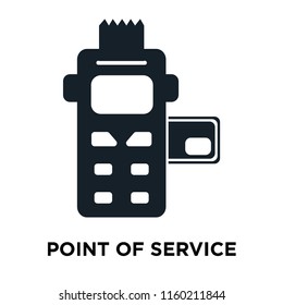 Point of service icon vector isolated on white background, Point of service transparent sign