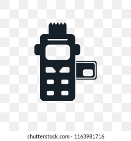 Point of service vector icon isolated on transparent background, Point of service logo concept