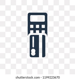 Point of service vector icon isolated on transparent background, Point of service transparency concept can be used web and mobile