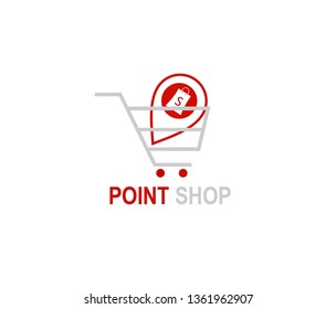Point shop logo design