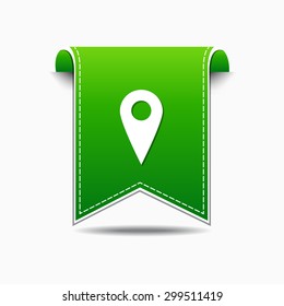 Point Sign Green Vector Icon Design