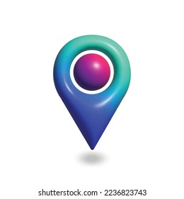 Point sign icon in cartoon 3d style simple elegant cute. for business icon needs