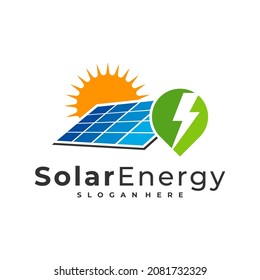 Point Solar logo vector template, Creative Solar panel energy logo design concepts