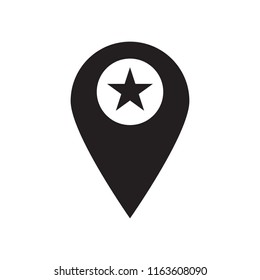 Point star icon vector illustration. 