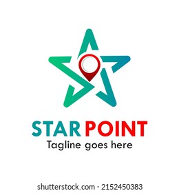 ilustración de logotipo de estrella de punto