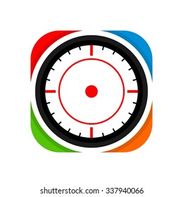 Point Target, Accurate Symbol Logo Template