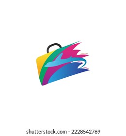 Point Travel logo design template