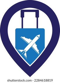 Point Travel logo design template vector logo design for travel business