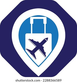 Design des Point Travel Logos Vektorgrafik-Logo-Design für Reiseunternehmen